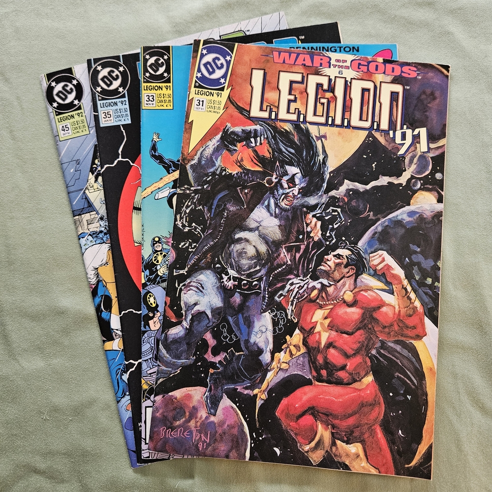 Vintage War of The Gods Legion '91 - #31,‎ 33, 35, 45 Comics Bundle 1991-1992